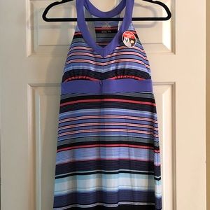 Purple red and black sports dress